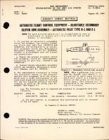 Adjustable Secondary Clutch Arm Assembly for Automatic Pilot Type B-1 and C-1