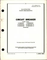 Illustrated Parts Breakdown for Circuit Breaker  - Parts A14B1805, A14B1805A, A14B1805B, A14B1805C, A14B1805C-2, and A14B1805C-3