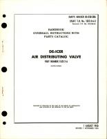 Overhaul Instructions with Parts Catalog for De-Icer Air Distributing Valve - Part 1532-2-A 