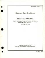 Illustrated Parts Breakdown for Flutter Dampers - Parts 100721A, 100721A-1, 100721A-3, 100723A, and 100723A-1