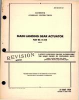 Parts Catalog for Main Landing Gear Actuator - Part VJ-550