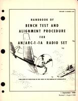 Bench Test and Alignment Procedure for AN ARC-1-1A Radio Set