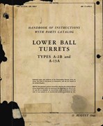 Handbook of Instruction with Parts Catalog for Lower Ball Turrets