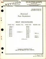 Illustrated Parts Breakdown for Heat Exchangers 