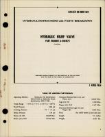 Overhaul Instructions with Parts Breakdown for Hydraulic Relief Valve - Part A-418-0175