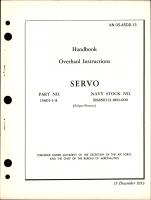 Overhaul Instructions for Servo - Part 15601-1-A