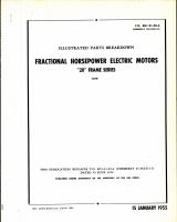 Illustrated Parts Breakdown for Lear "20" Frame Fractional Horsepower Electric Motors