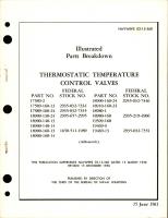 Illustrated Parts Breakdown for Thermostatic Temperature Control Valves