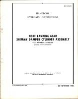 Overhaul Instructions for Nose Landing Gear Shimmy Damper Cylinder Assembly - Part 175133-500