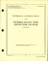 Overhaul Instructions for Fusible Alloy Fire Detector System