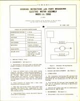 Overhaul Instructions with Parts Breakdown for Electric Motor Assembly Model I.S. 13898