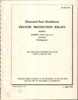 Illustrated Parts Breakdown for Exciter Protection Relays - Models A25B8303 (USAF Type A-1) and A35A9126