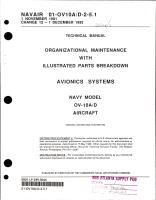 Organizational Maintenance with Illustrated Parts Breakdown for Avionics Systems for OV-10A-D 