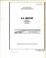 Illustrated Parts Breakdown for Westinghouse Model A28A8881-2 A-C Motor