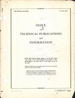 Index of Technical Publications and Information