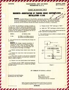 Modification of Parking Brake Control Lever Installation for C-64A