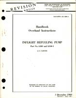 Overhaul Instructions for Inflight Refueling Pump - Part 6300 and 6300-1
