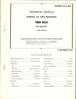 Overhaul w Parts Breakdown for Timer Relay - Part 666-874 