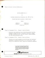 Overhaul Instructions for Red Bank Generator Control Panel 1539-8-A, -9-A, -11-A, 12-A, & -15-A, Supplement No 1