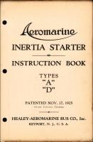 Instruction Book for Aeromarine Inertia Starter Types A and D