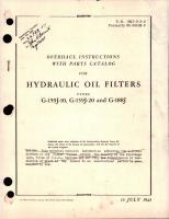 Overhaul Instructions with Parts Catalog for Hydraulic Oil Filters - Types G-159J-10, G-159J-20 & G-188J