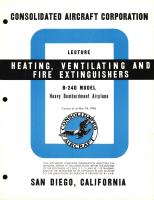 Heating, Ventilating, and Fire Extinguishers Information for the Model B-24D 