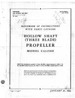 Handbook of Instructions with Parts Catalog for Hollow Shaft (Three Blade) Propeller Model C6315SH