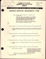 Supplement to Basic Technical Order  for Handbook of Inspection Requirements - T-28A