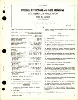 Overhaul Instructions w Parts Breakdown for Hydraulic Priority Valve Assembly - Part 26710-8 