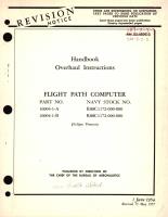 Overhaul Instructions for Flight Path Computer Part No. 16004-1