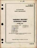 Illustrated Parts Breakdown for Variable Delivery Hydraulic Pump - AA-32500-2 Series 