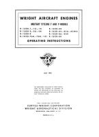 Operating Instructions for Wright Military Cyclone 7 and 9 Models