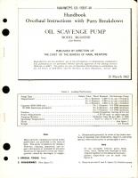 Overhaul Instructions with Parts for Oil Scavenge Pump - Model RG16020D