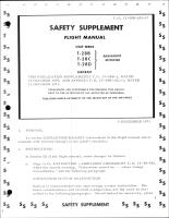 Safety Supplement for Flight Manual for Armament Modified T-28B, T-28C, & T-28D 