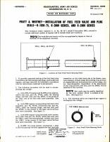 Installation of Fuel Feed Valve and Plug Seals