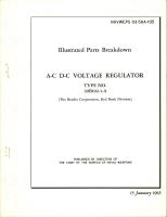 Illustrated Parts Breakdown for A-C D-C Voltage Regulator - Type 20B102-1-A