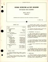 Overhaul Instructions with Parts Breakdown for Air Release Valve Assembly - Model 130B1025