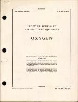 Index of Army-Navy Aeronautical Equipment - Oxygen