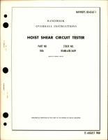 Overhaul Instructions for Hoist Shear Circuit Tester - Part 1016 