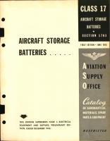 Aircraft Storage Batteries 