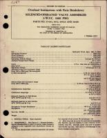 Overhaul Instructions with Parts to Solenoid Operated Valve Assemblies - 3-Way - 3000 PSIG - Parts 35-043, 4952, 4954A and 38-081