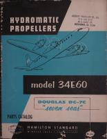 Parts Catalog for Hydromatic Propeller Models 34E60 for Douglas DC7-C "Seven Seas"