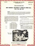 Replacement of Propeller Spinner Seal for P-51B, C, and D