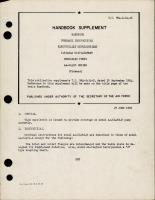 Supplement to Overhaul Instructions for Electrically Depressurized Variable Displacement Hydraulic Pumps - AA-61450 Series 