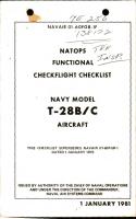 NATOPS Functional Checkflight Checklist for Navy Model T-28B and T-28C Aircraft