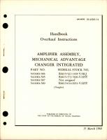 Overhaul Instructions for Amplifier Assembly, Mechanical Advantage Changer Integrated