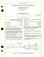 Overhaul Instructions with Parts Breakdown for Shutoff Valve - Part 12-856-1
