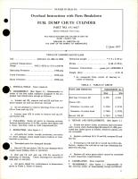 Overhaul Instructions with Parts for Fuel Dump Chute Cylinder - Part 4-U-4027