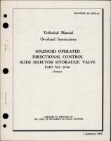 Overhaul Instructions for Solenoid Operated Directional Control Slide Selector Hydraulic Valve 