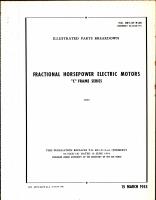 Illustrated Parts Breakdown for Lear "C" Frame Fractional Horsepower Electric Motors